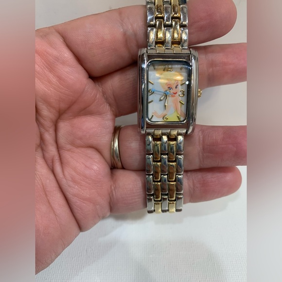 Disney Accessories - Vintage Disney Tinker Bell Ladies Watch Two-Tone Wristwatch EUC